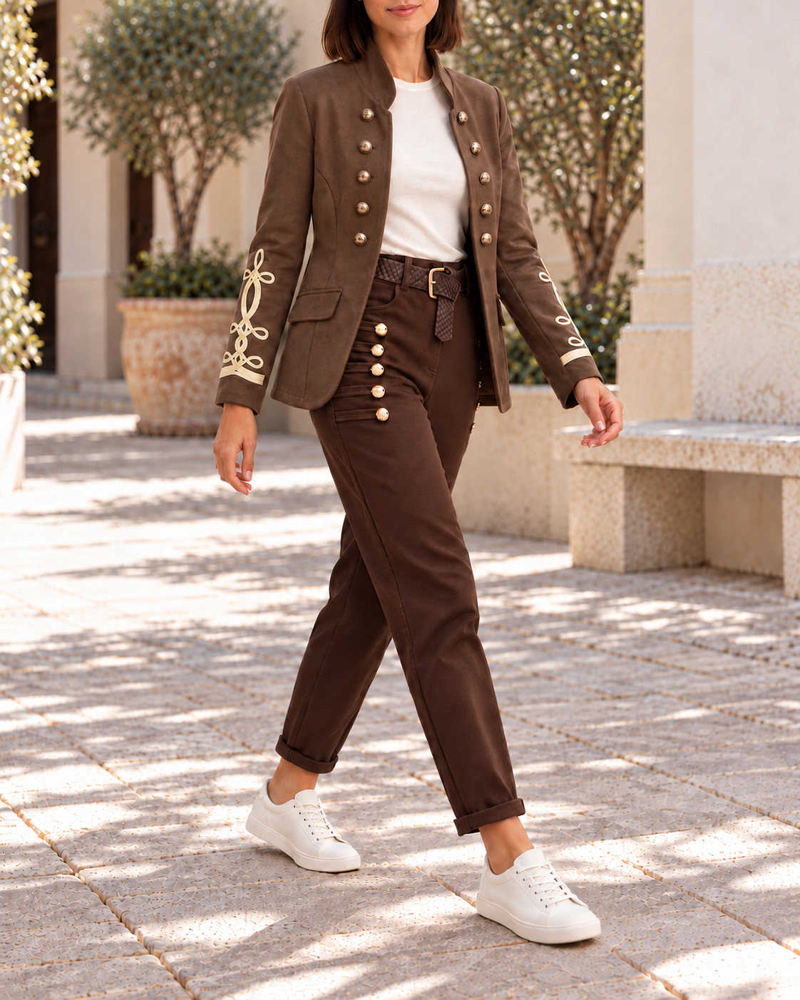 BLAZER ANTELINA-MARRÓN