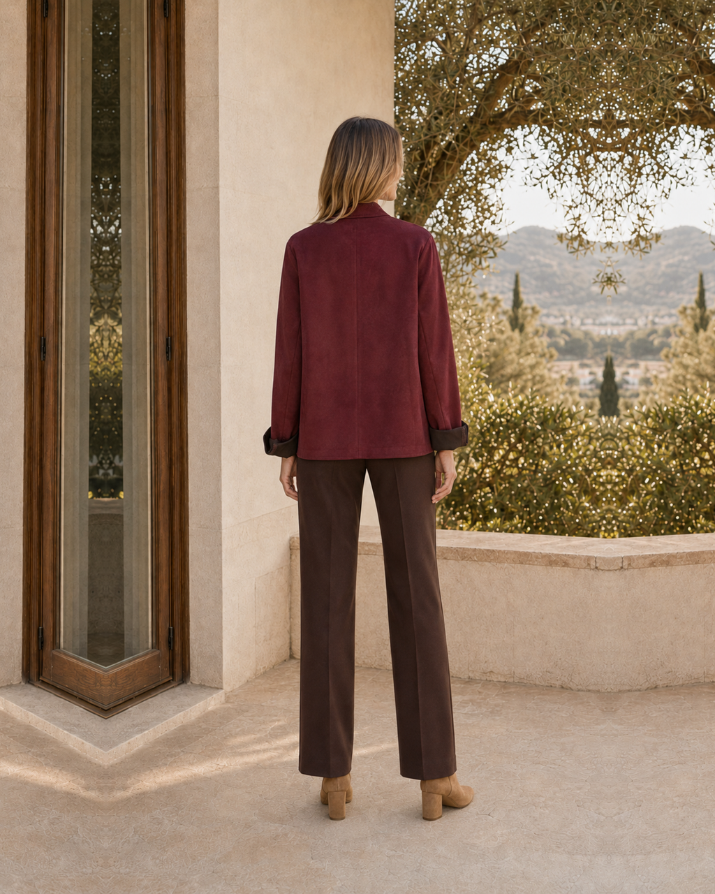 BLAZER ANTELINA-GRANATE