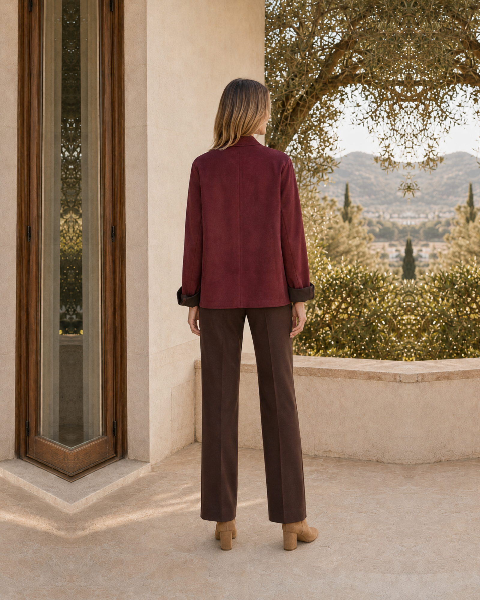BLAZER ANTELINA-GRANATE