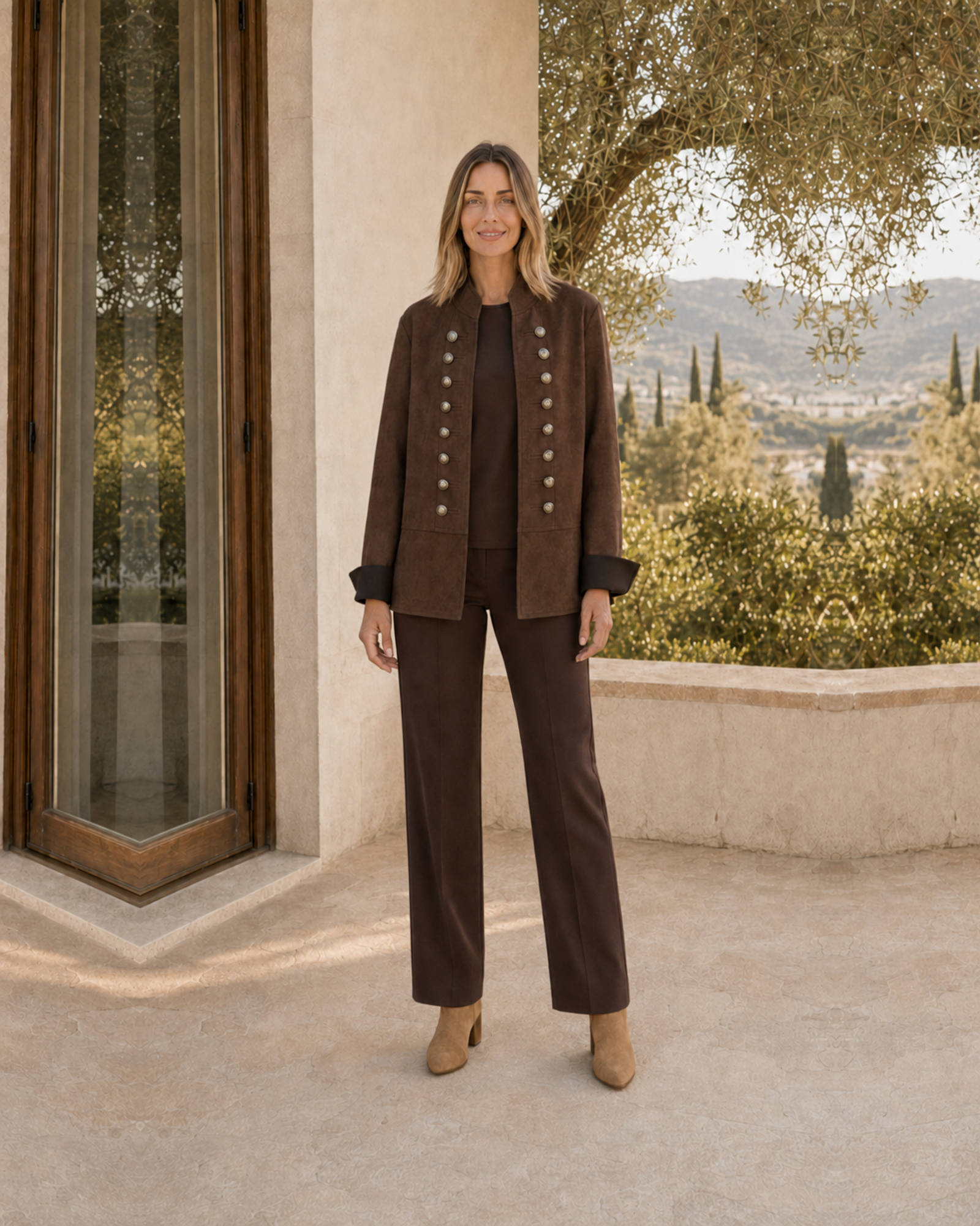 BLAZER ANTELINA-MARRÓN