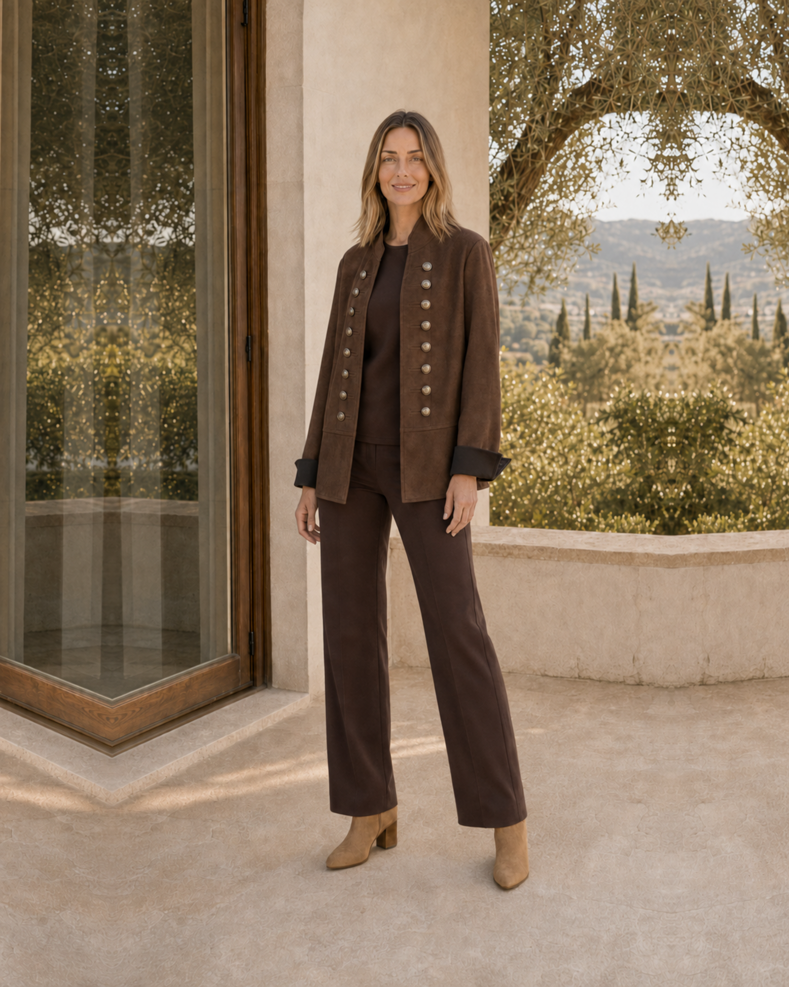 BLAZER ANTELINA-MARRÓN