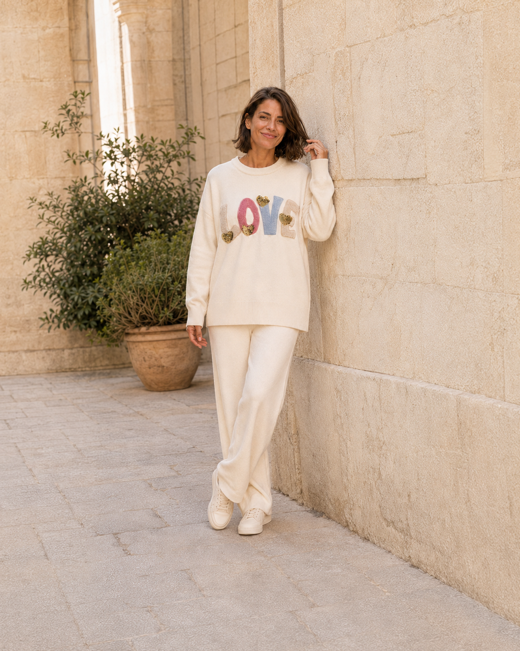 CONJUNTO DE PUNTO LOVE-CRUDO