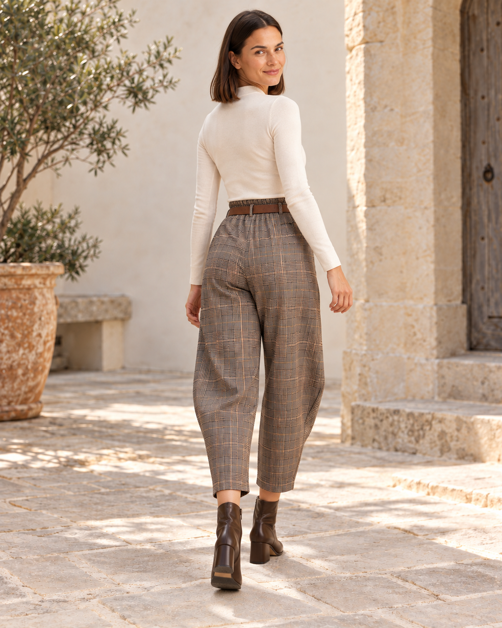 PANTALÓN CUADROS-GRIS/AZUL