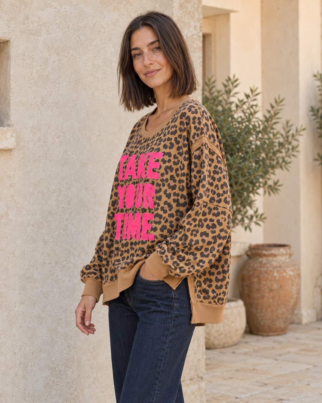 MAXI SUDADERA TAKE-CAFÉ
