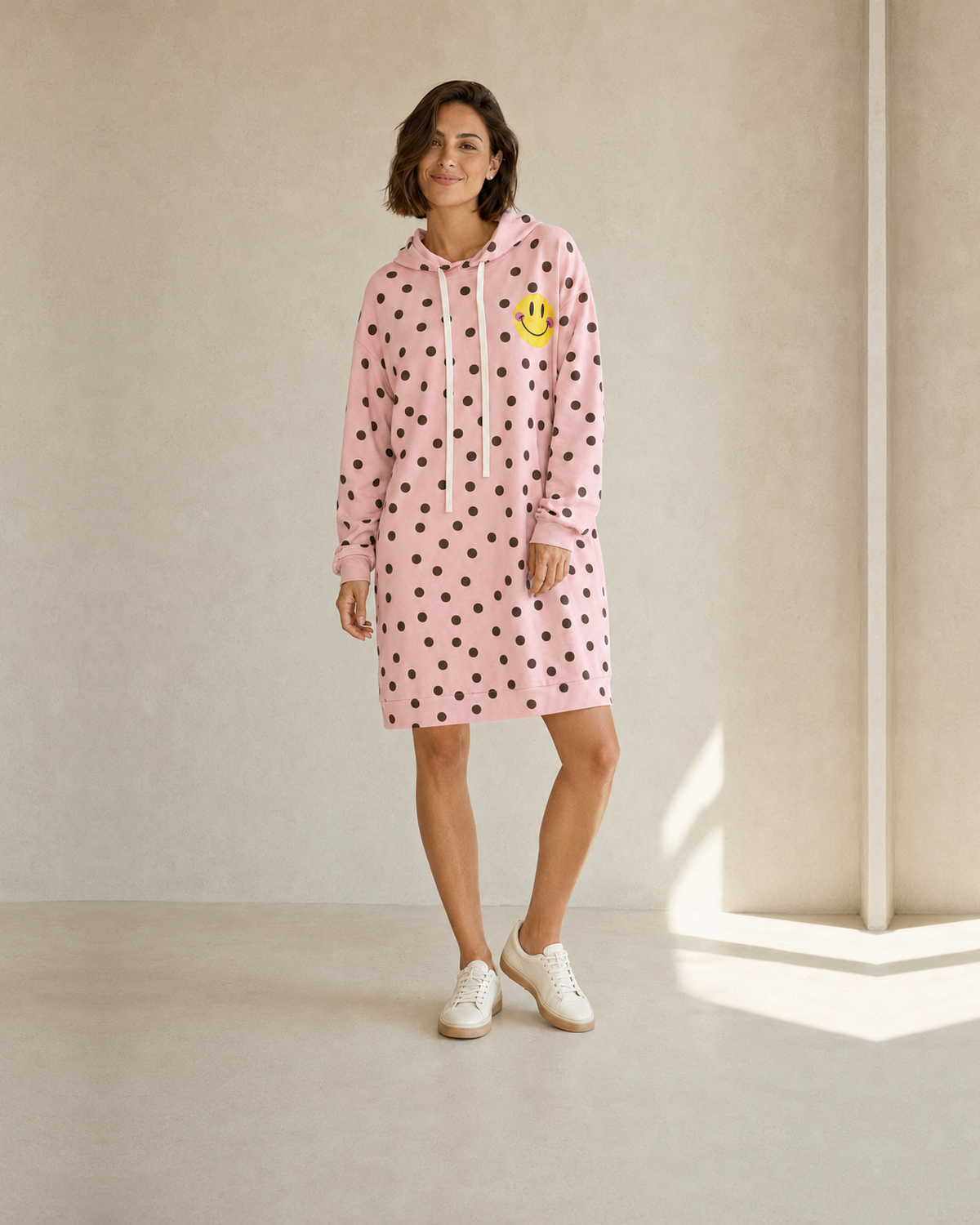 VESTIDO SMILEY-ROSA