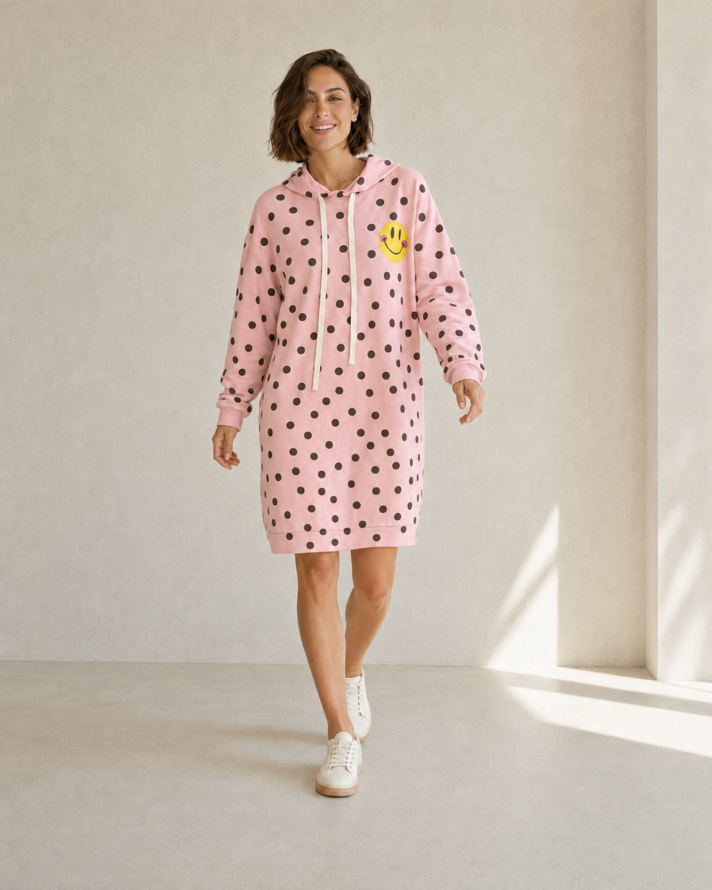 VESTIDO SMILEY-ROSA
