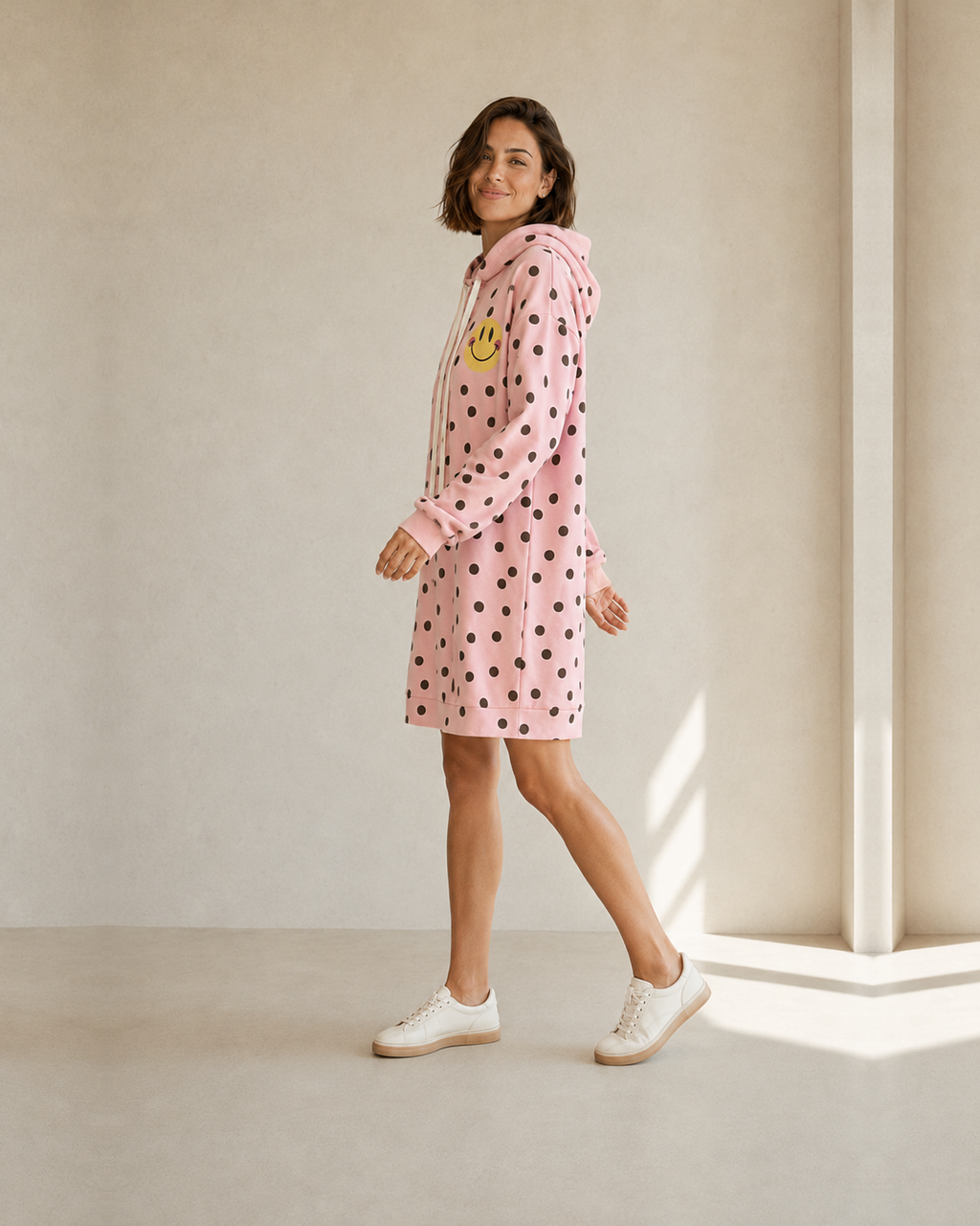 VESTIDO SMILEY-ROSA