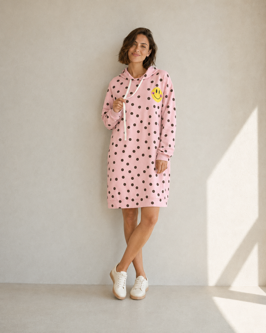 VESTIDO SMILEY-ROSA