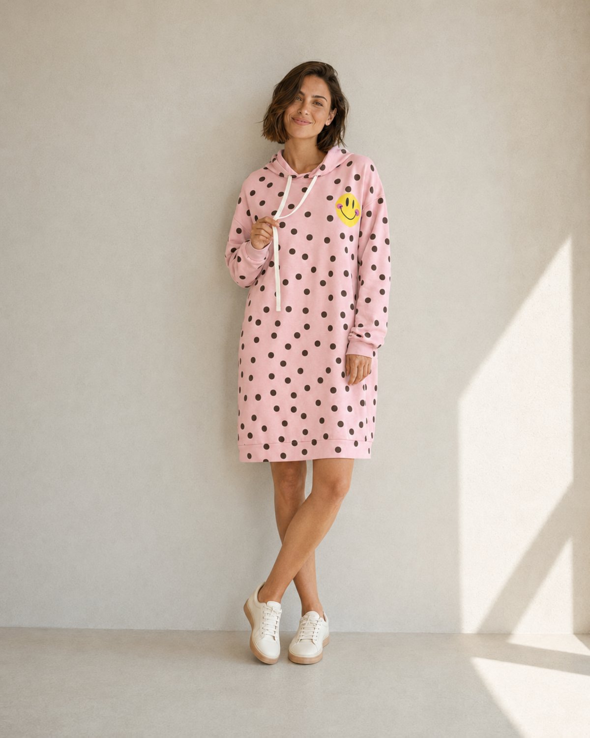 VESTIDO SMILEY-ROSA