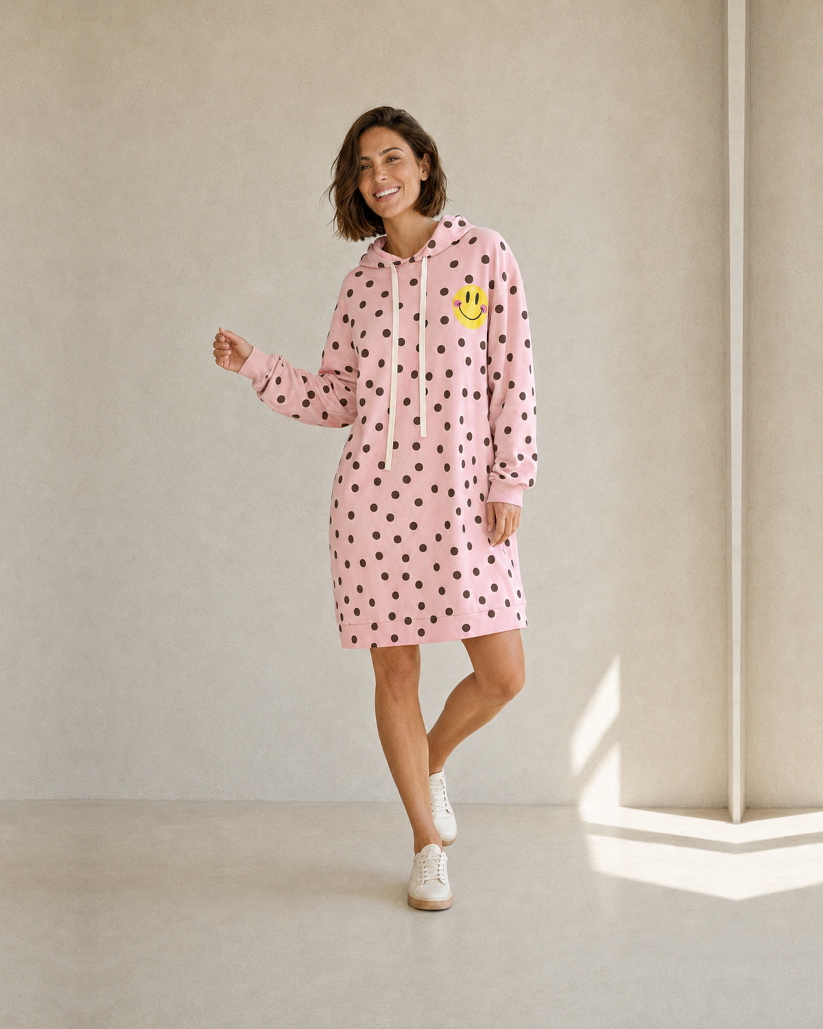 VESTIDO SMILEY-ROSA
