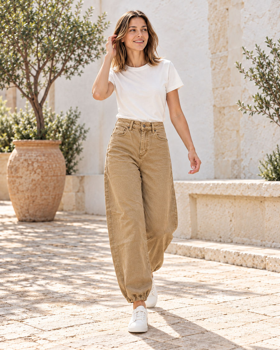 PANTALÓN BALLON- BEIGE