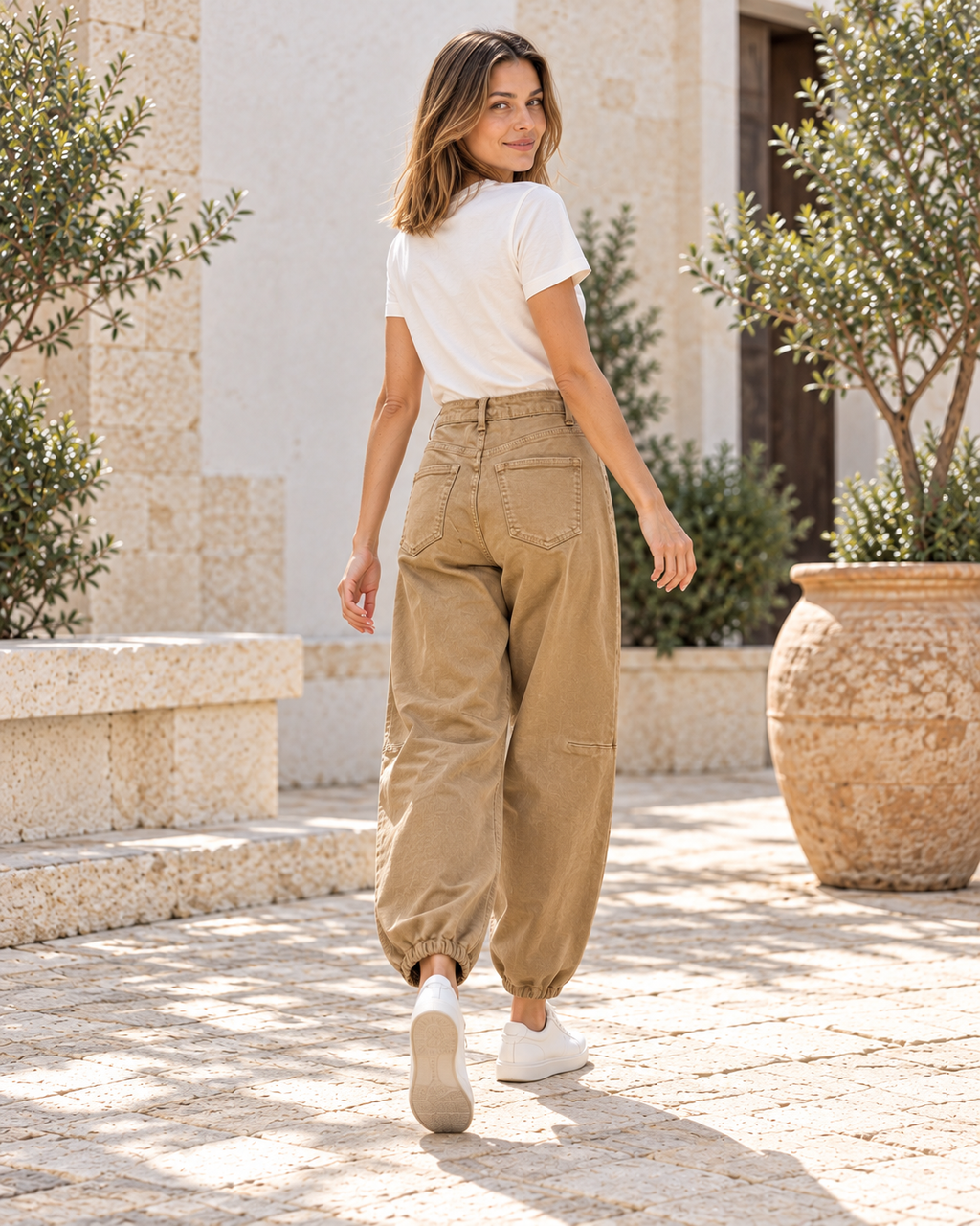 PANTALÓN BALLON- BEIGE
