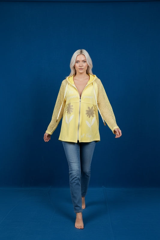 CHAQUETA ANTELINA- AMARILLA