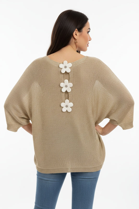 JERSEY GLITTER - FLOR