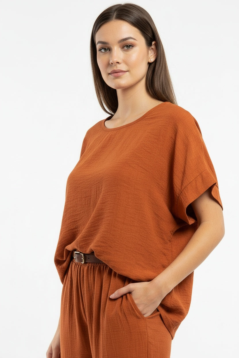BLUSA ESP V-TEJA