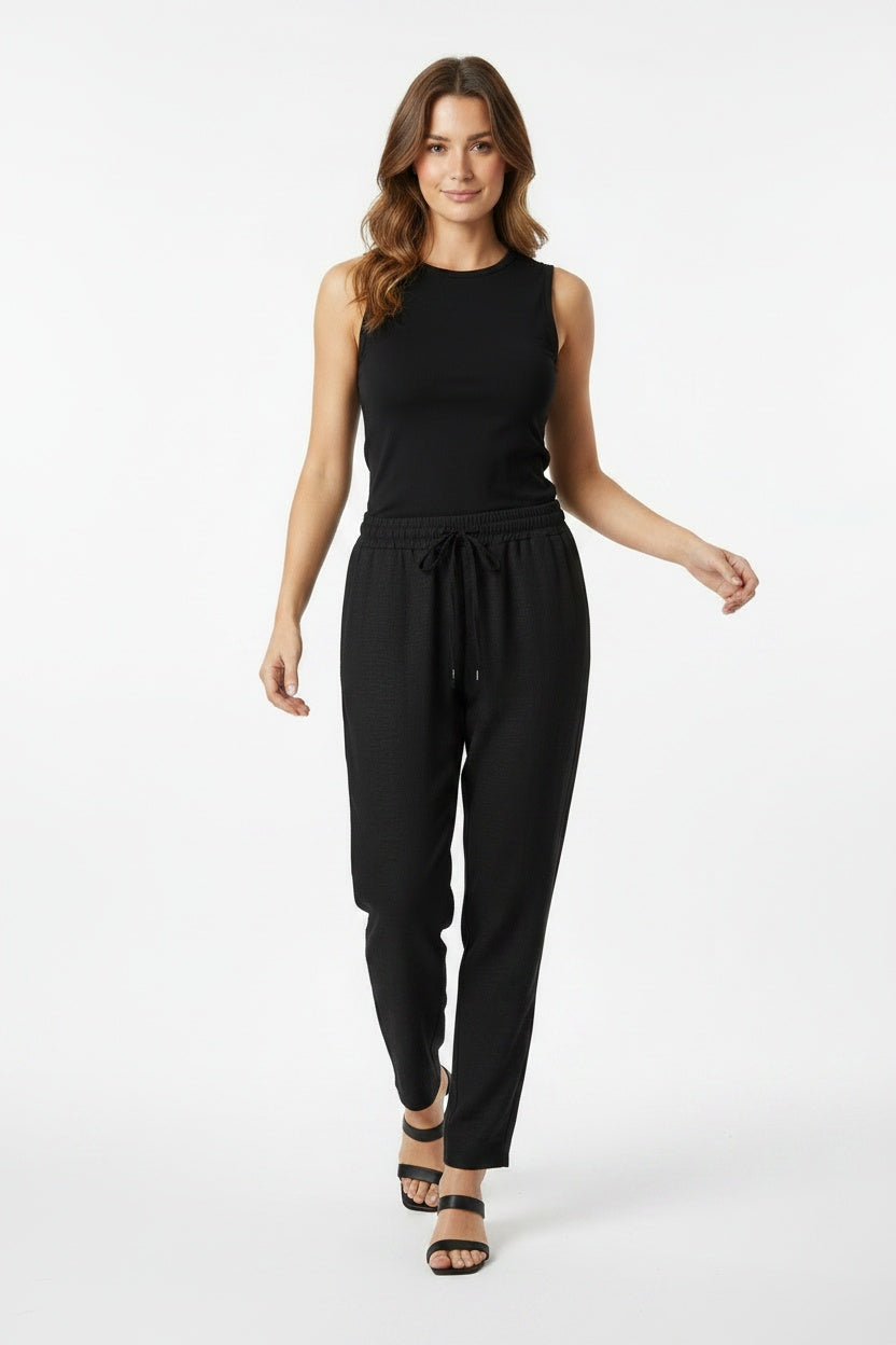 PANTALÓN FLUÍDO-NEGRO