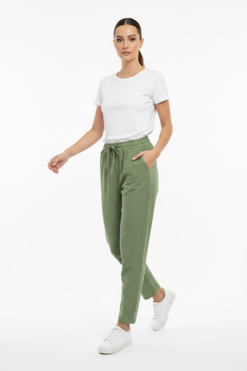PANTALÓN FLUÍDO-VERDE