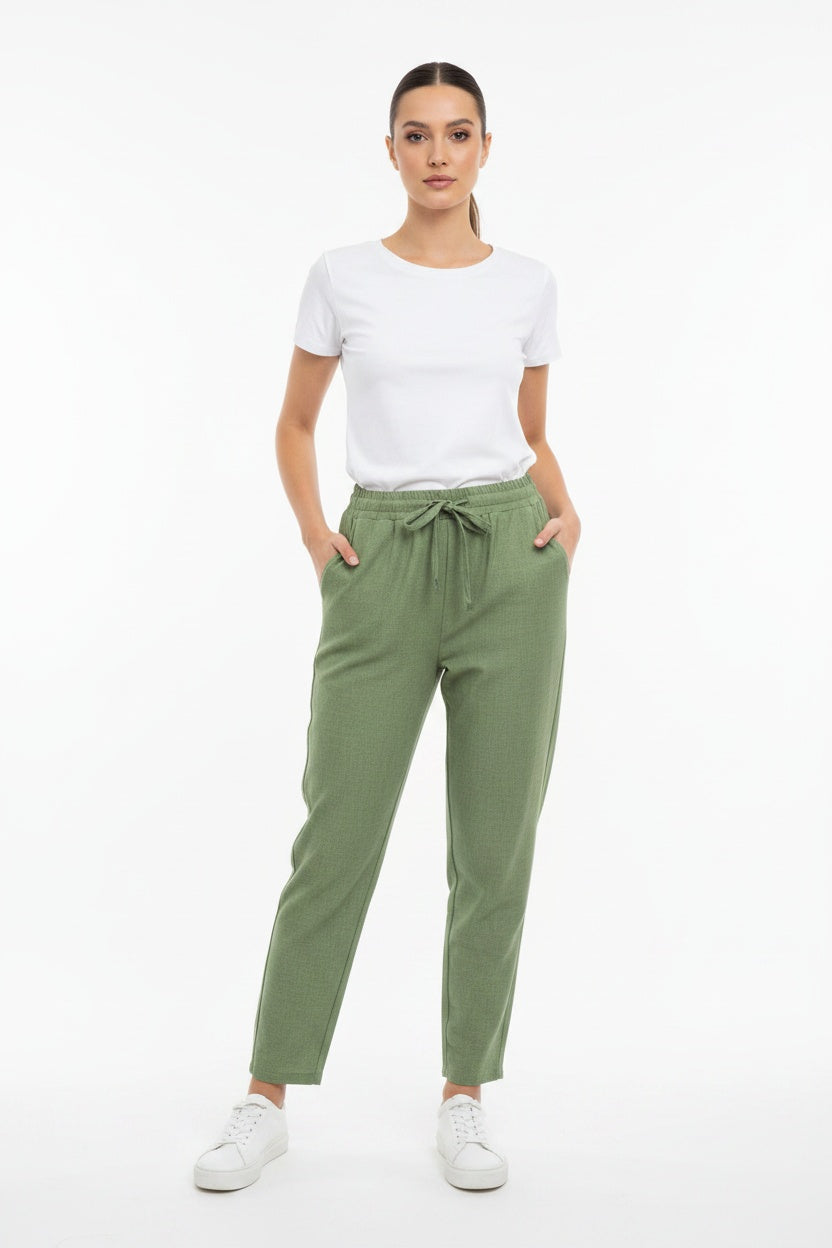 PANTALÓN FLUÍDO-VERDE