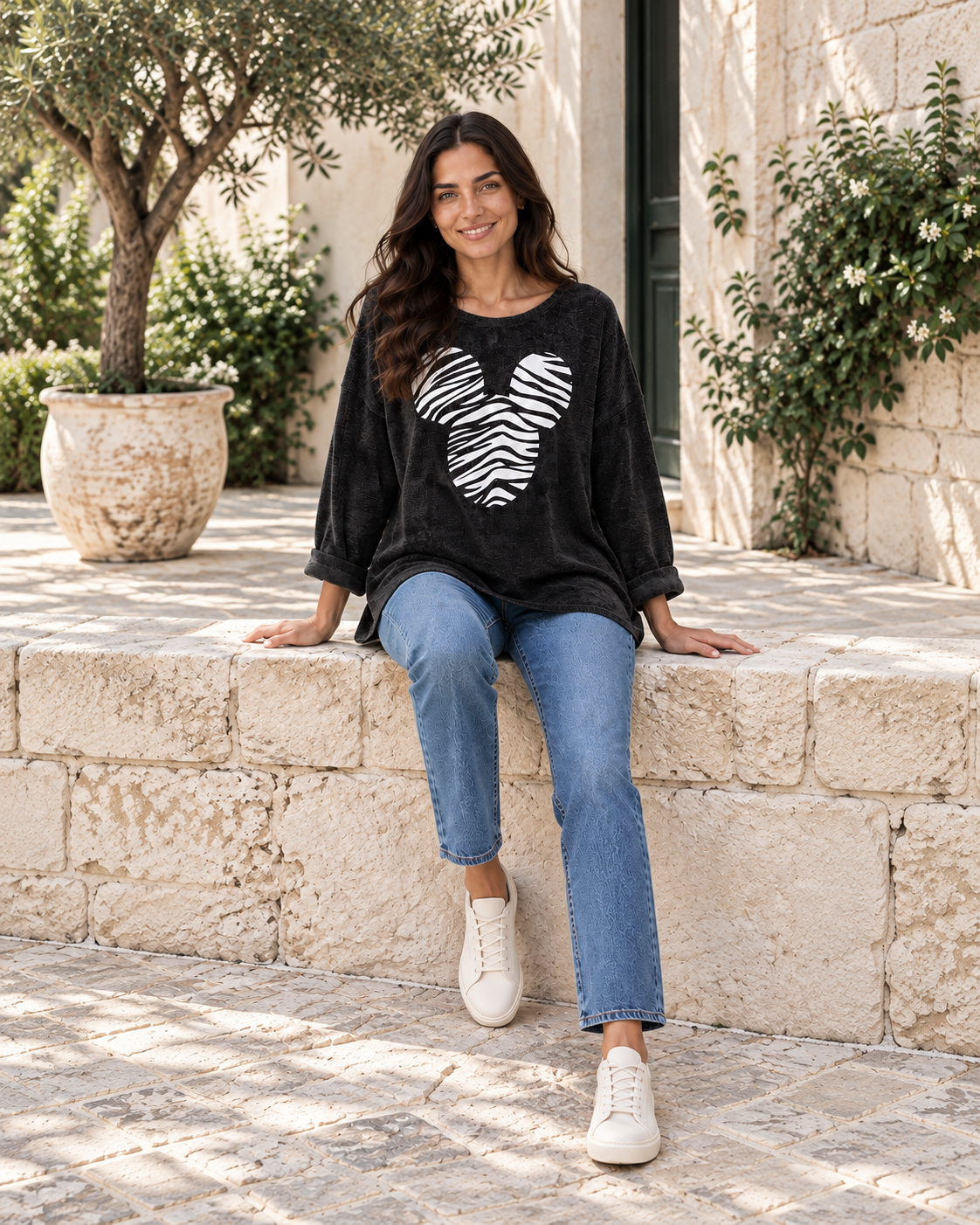 SUDADERA MICROPANA MICKEY-NEGRO