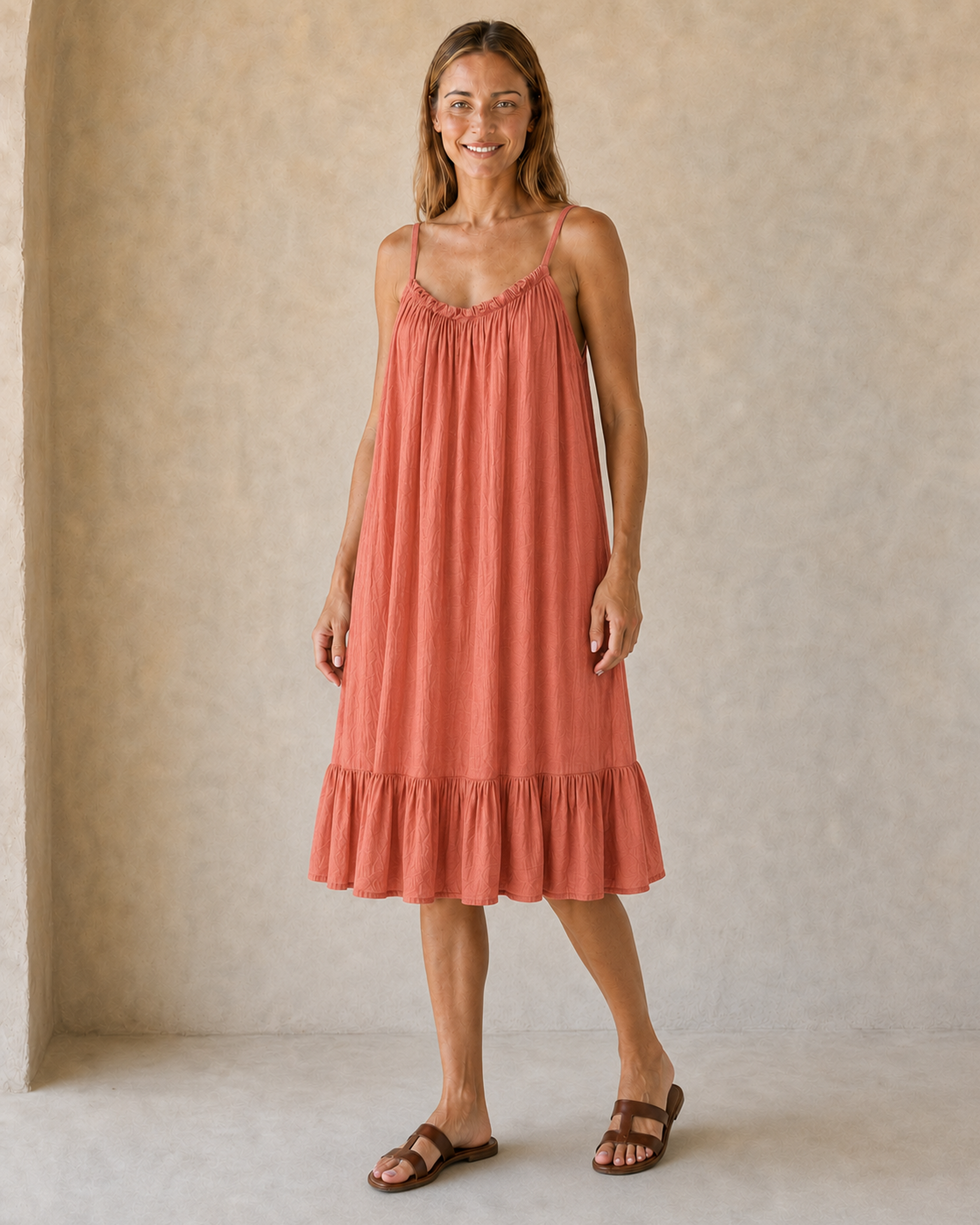 VESTIDO TIRANTE-ROSADO