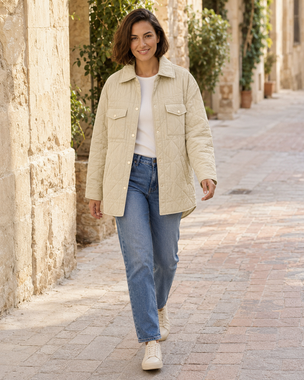 PARKA  ACOLCHADA- BEIGE